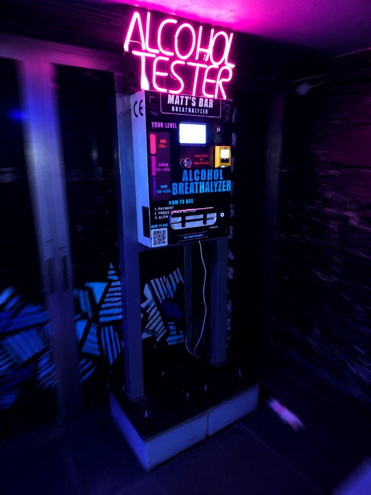Breathly station at Matt's Bar